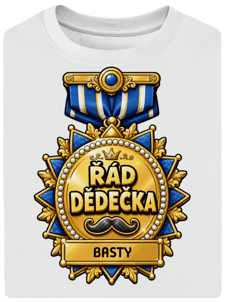 Řád dědečka unisex tričko oversized White