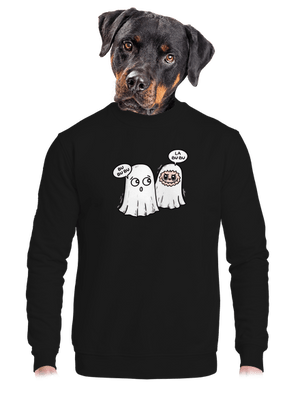 La bu bu unisex mikina bez kapuce Black