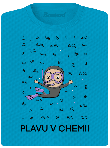 Plavu v chemii dámské sportovní tričko Blue Atol
