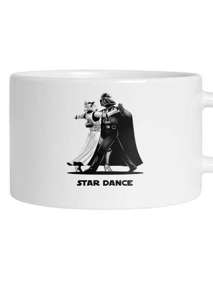 Star dance hrnek makronka White