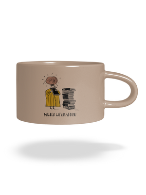 Miluji literaturu hrnek makronka Brown Macaron