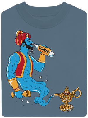 Gin a tonic unisex mikina bez kapuce Nordic Blue