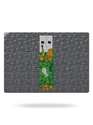 USB city puzzle White