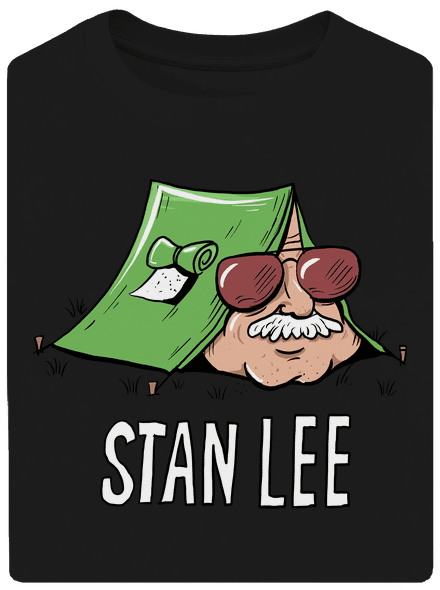 Stan Lee unisex tričko oversized Black