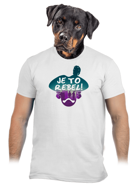 Je to rebel pánské tričko White