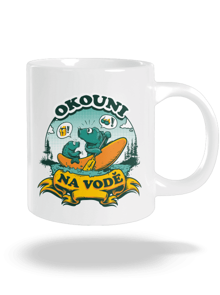 Okouni na vodě velký hrnek White