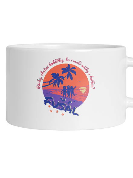 Fušál hrnek makronka White