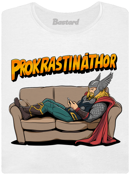 Prokrastináthor dámské tričko White