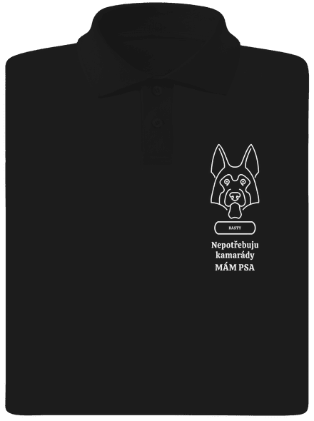Nemůžu, mám psa pánská polokošile Black