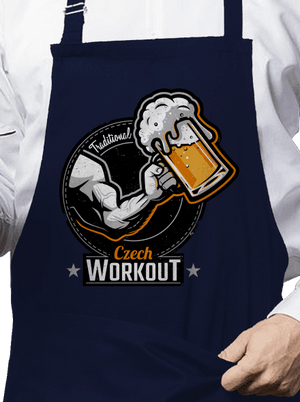 Czech Workout zástěra Navy