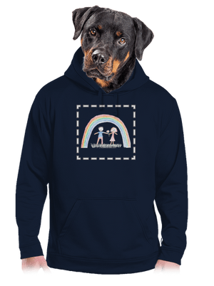 Dětské kresby - nahraj vlastní pánská mikina klokanka Navy