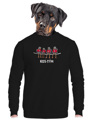 unisex mikina bez kapuce