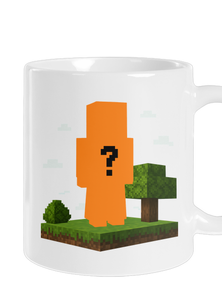 Minecraft z vlastní fotky klasický hrnek White