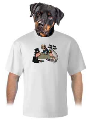 Svatební obřad unisex tričko oversized White