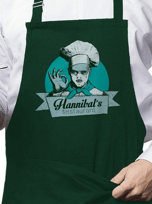 U Hannibala zástěra Bottle Green