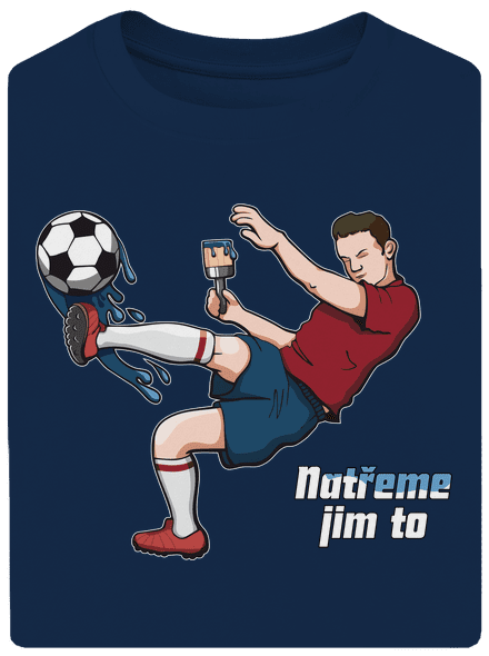 Natřeme jim to - Fotbal unisex tričko oversized Midnight Blue