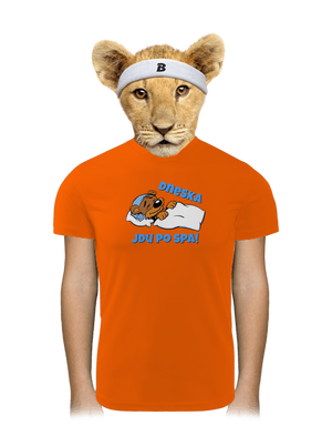 Dneska jdu po spa dětské sportovní tričko Neon Orange