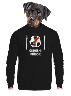 unisex mikina bez kapuce