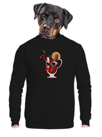 unisex mikina bez kapuce