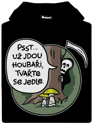 Muchomůrky zelené pánská mikina klokanka Black