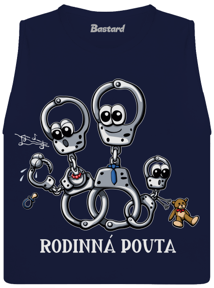 Rodinná pouta dámské tílko volné Navy