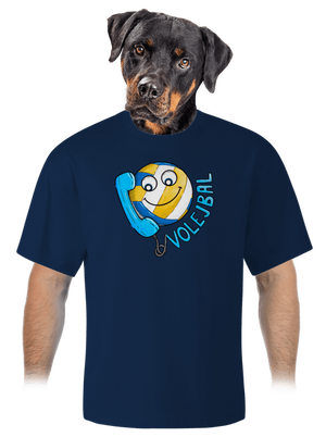 Volejbal unisex tričko oversized Midnight Blue