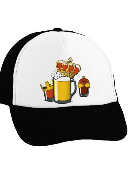 Tři králové kšiltovka truckerka Black cap