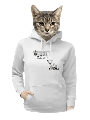 Do re mi fall dámská mikina klokanka White