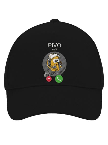 Pivo volá kšiltovka baseballka Black