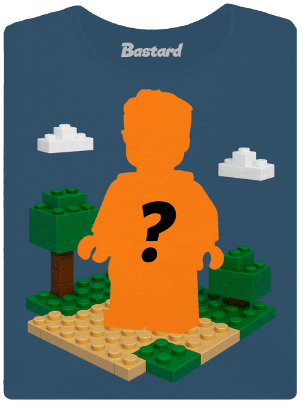 Lego postava z vlastní fotky dámské tričko premium Petrol Blue