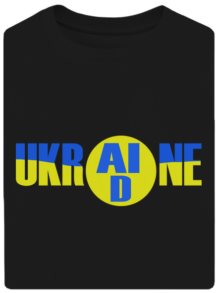 Ukrajina - AID unisex tričko oversized Black