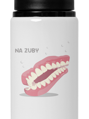Hrnek na zuby lahev na vodu White