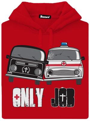 Konkurence pánská mikina klokanka Red