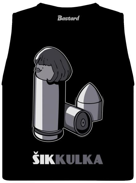 Šikkulka dámské tílko volné Black