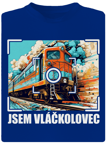 Jsem vláčkolovec pánské sportovní tričko Royal Blue Mal