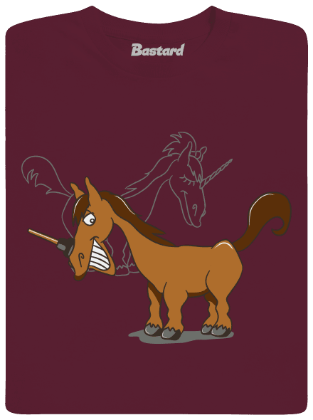 Jednorožec dětské tričko Burgundy