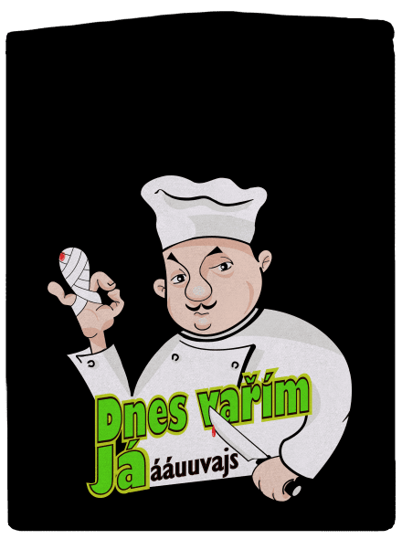 Dnes vařím já pánská mikina na zip Black