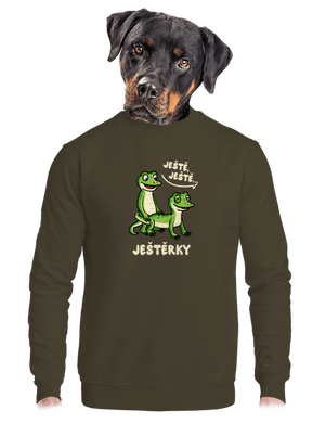 Ještě, ještě unisex mikina bez kapuce Urban Khaki