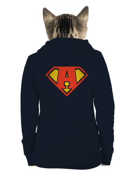 Jsem superhrdina dámská mikina na zip Navy Mal