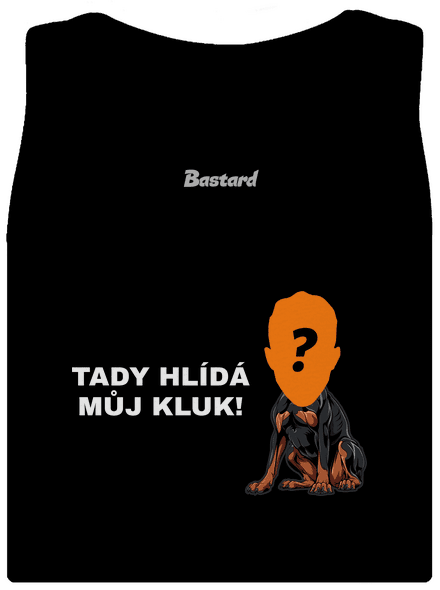 Tady hlídám já dámské tílko klasické Black