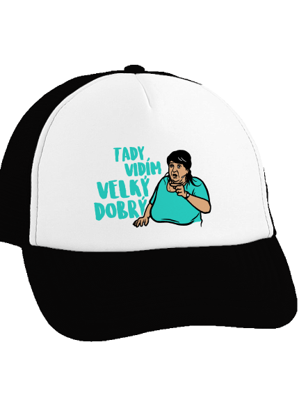 Velký dobrý kšiltovka truckerka Black cap