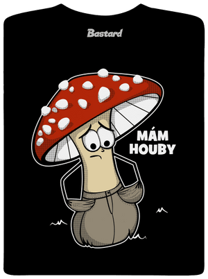 Mám houby dětské tričko Black