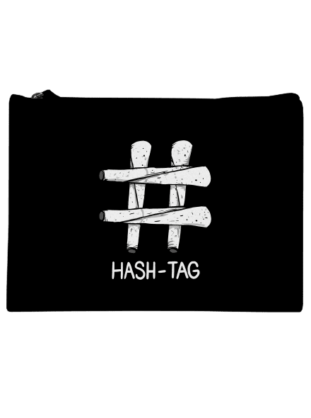 Hash tag taštička Black