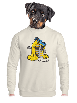 unisex mikina bez kapuce