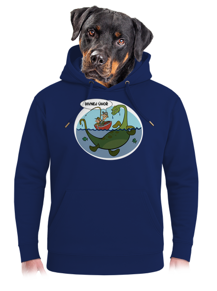 Divný úhoř unisex mikina premium Navy