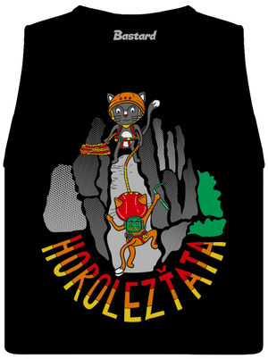 Horolezťata dámské tílko volné Black