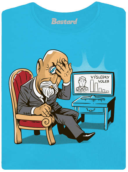 Masaryk dámské tričko s lemem Blue Atol