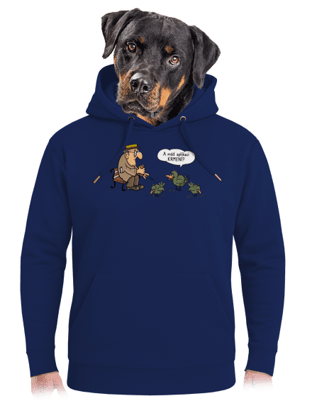 Aplikace Krmení unisex mikina premium Navy