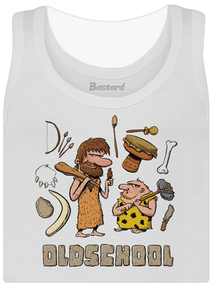 Oldschool dámské tílko klasické White