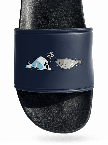 Leklá ryba pantofle Navy